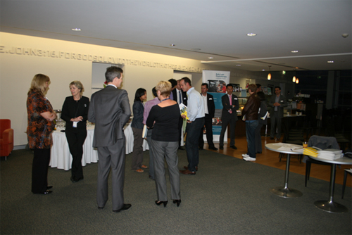 GP’s, physio’s and surgeons mingling before the meeting